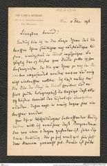Nachlass Franz Steindachner, Brief von Franz Hauer an Franz Steindachner (11.02.1896), Inv.Nr. 205.04, Seite 1